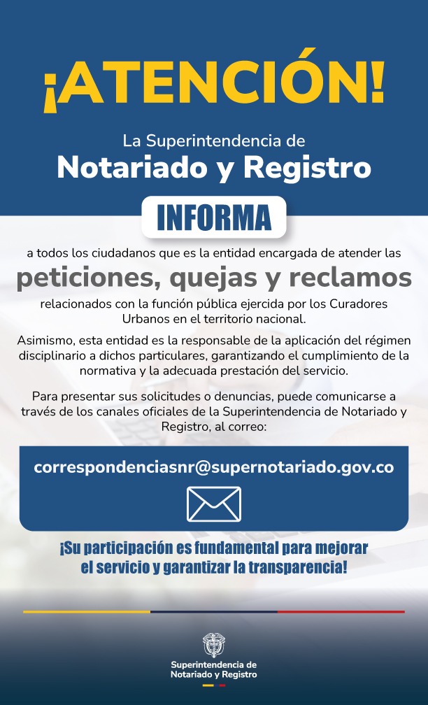 Comunicado de la Curaduría Urbana No. 1 de Cartagena